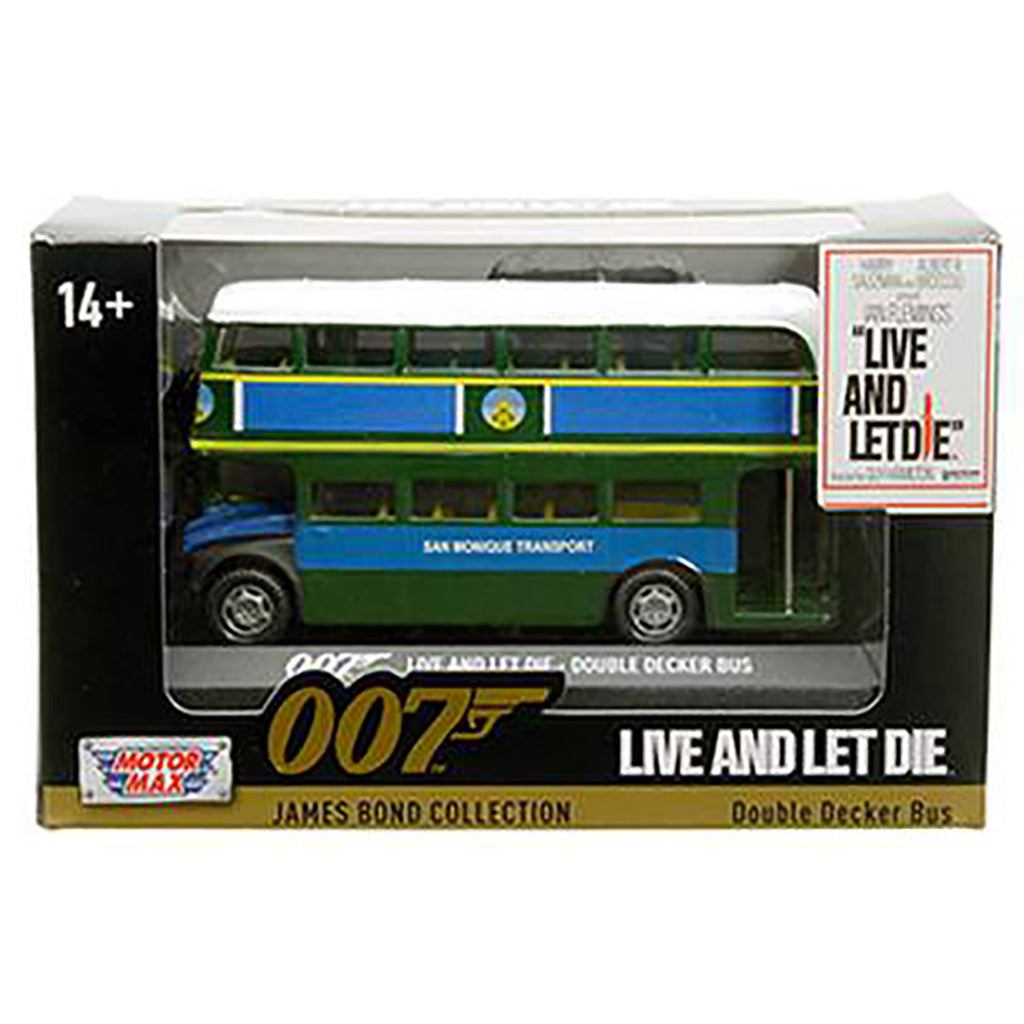 1960 AEC Regent III Routemaster "San Monique Transport" (Green/Blue/Yellow) "Live and Let Die"