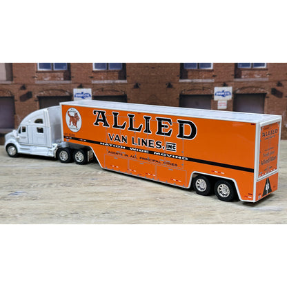 Model of a truck with 'Allied Van Lines' branding on a white background