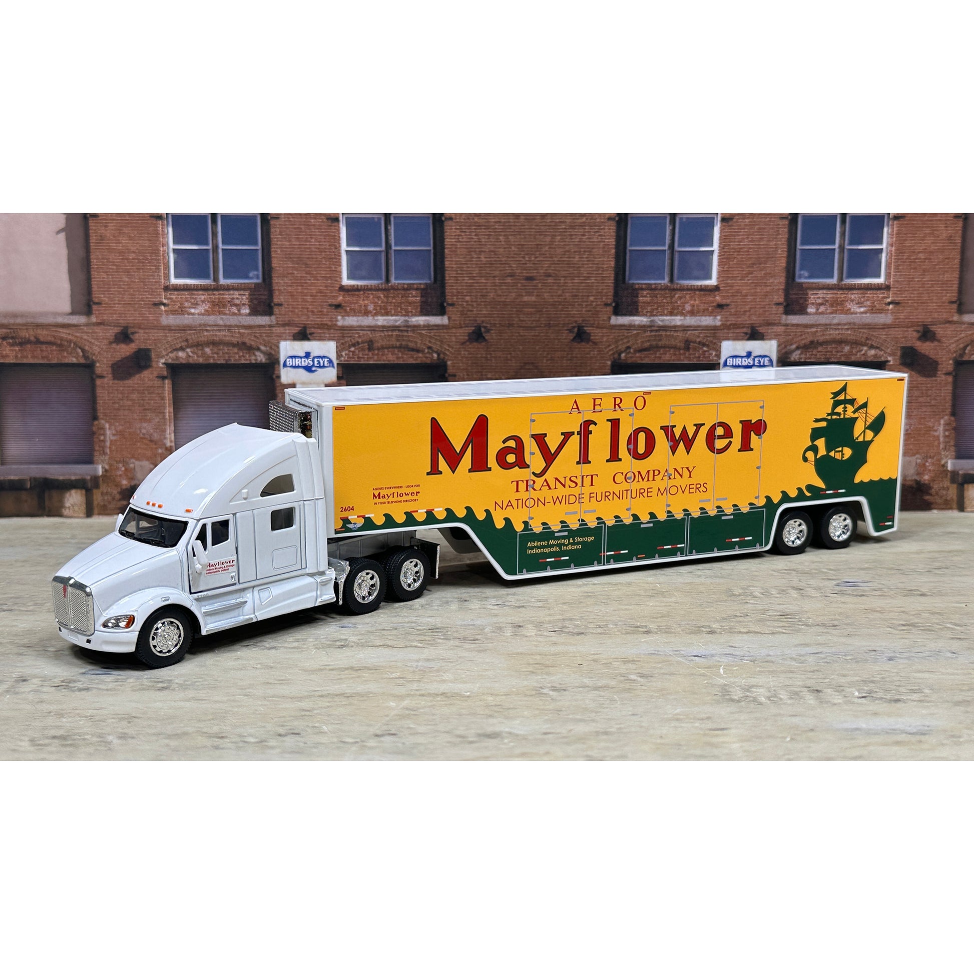 Kenworth T700 w/Moving Van Trailer "Abilene Moving & Storage of Indianapolis, Indiana, Agent for Mayflower Transit Company - Nation-Wide Furniture Movers"