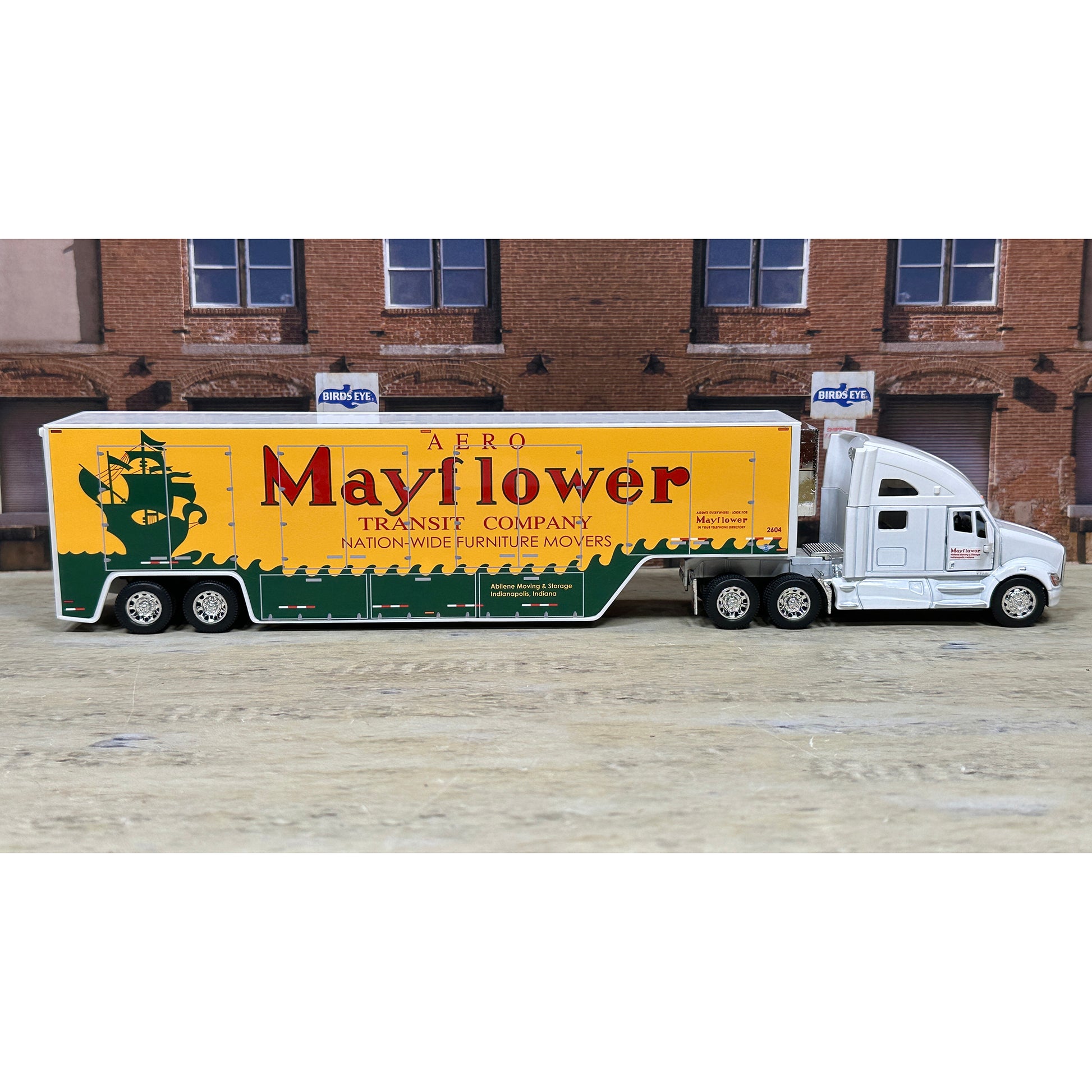 Kenworth T700 w/Moving Van Trailer "Abilene Moving & Storage of Indianapolis, Indiana, Agent for Mayflower Transit Company - Nation-Wide Furniture Movers"