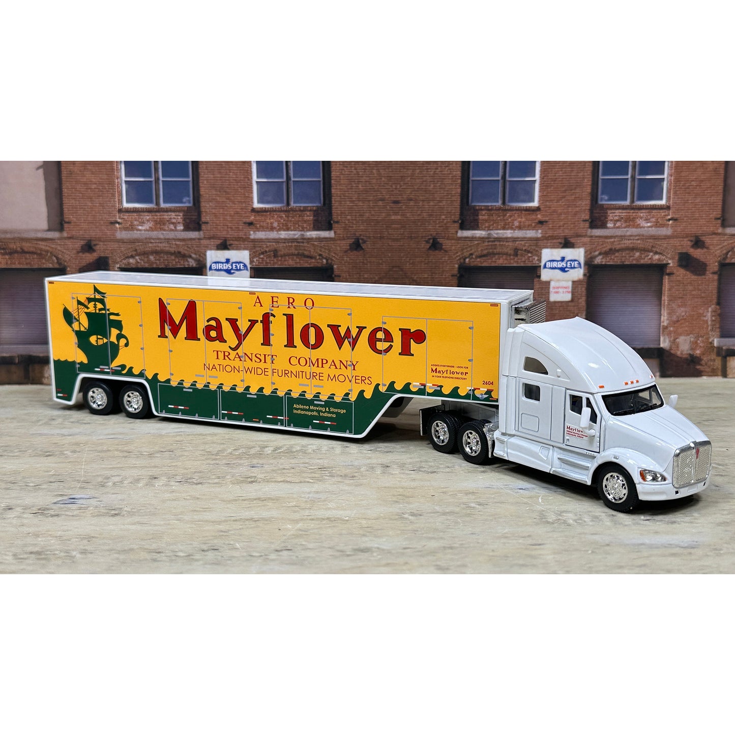 Kenworth T700 w/Moving Van Trailer "Abilene Moving & Storage of Indianapolis, Indiana, Agent for Mayflower Transit Company - Nation-Wide Furniture Movers"