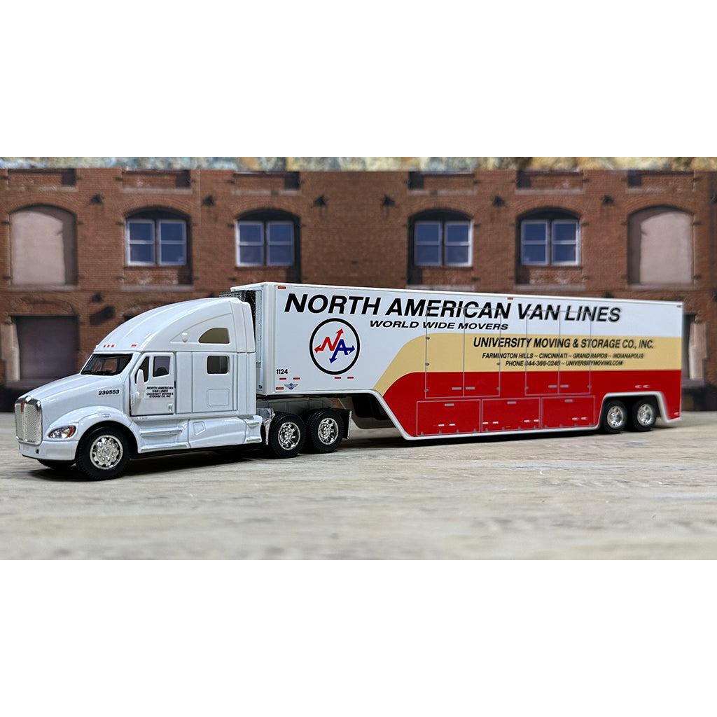 Kenworth T700 w/Moving Van Trailer "University Moving & Storage Company, Inc. of Farmington Hills Michigan, Agent for North American Van Lines, Inc. - World Wide Movers"