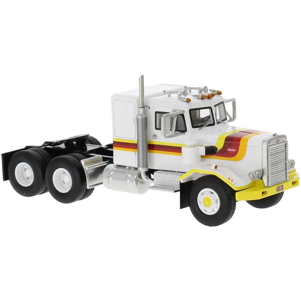 1971 Peterbilt 351 Set-Back Front Axle Sleeper Cab Conventional Tractor (White)