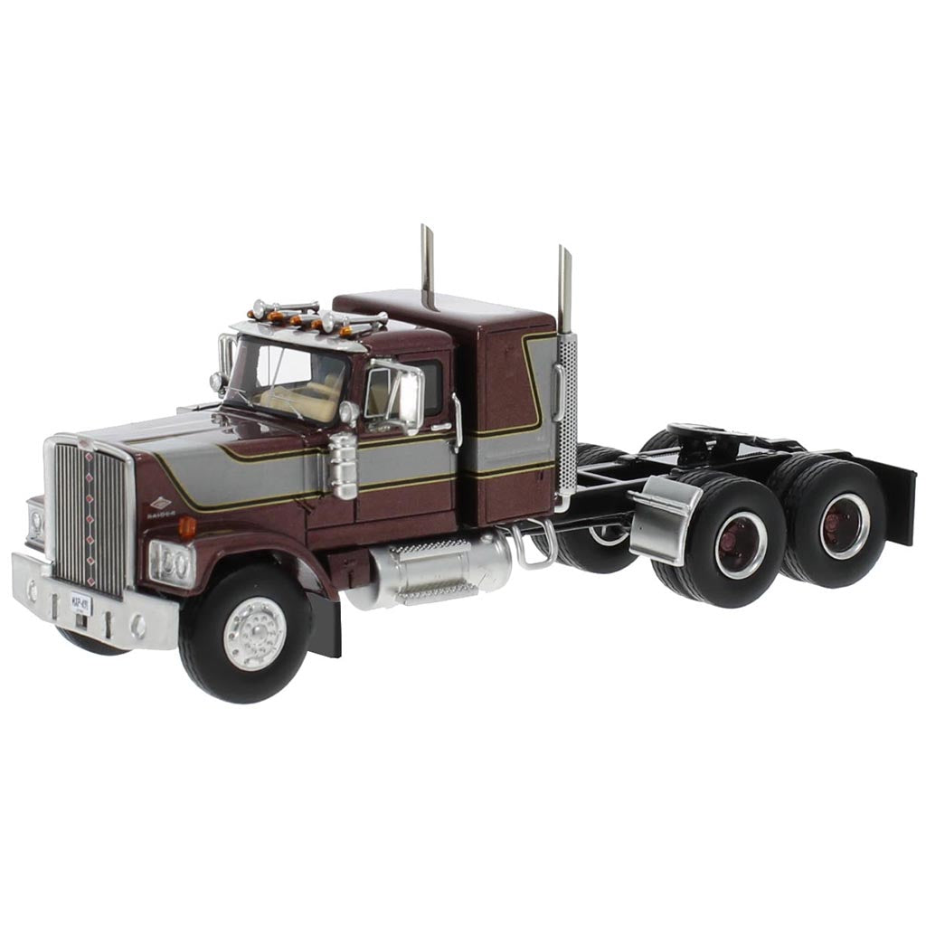 1974 Diamond Reo Raider Sleeper-Cab Conventional Tractor (Maroon/Gray)