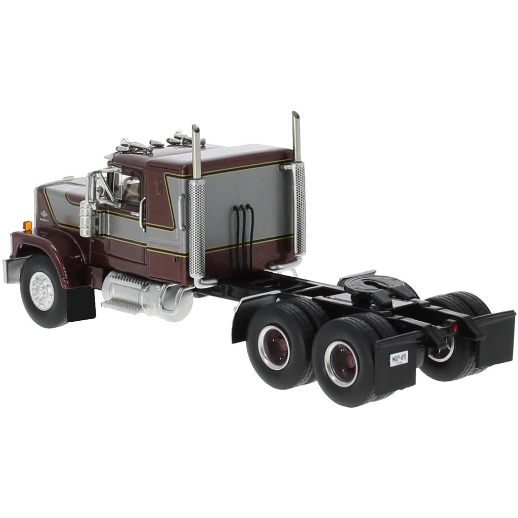 1974 Diamond Reo Raider Sleeper-Cab Conventional Tractor (Maroon/Gray)