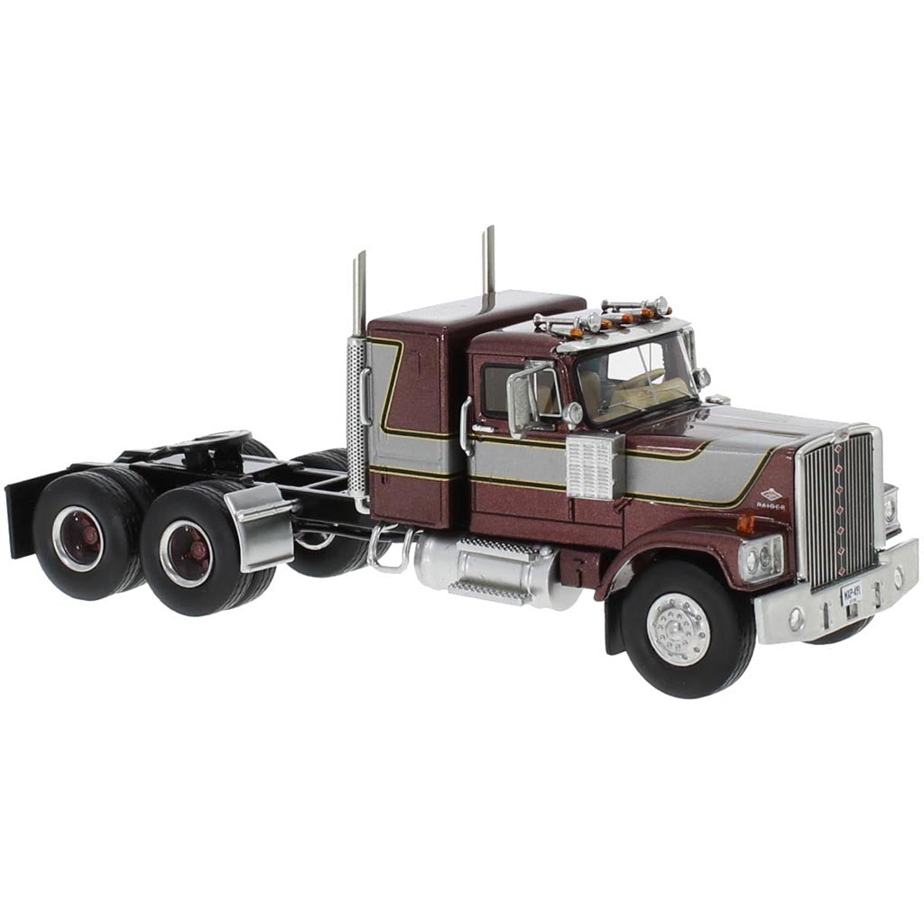 1974 Diamond Reo Raider Sleeper-Cab Conventional Tractor (Maroon/Gray)