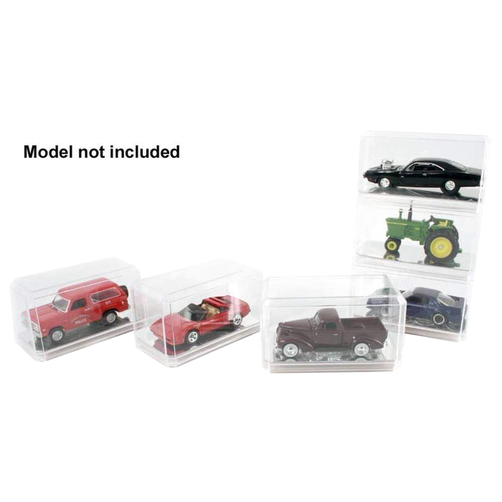 1:64 Scale Auto Display Case (Mirrored Bottom) (6-Pack)