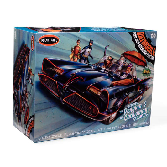 Batmobile w/Catwoman &amp; Penguin Figures "Batman" (1966) (Model Kit)