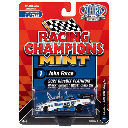 2021 Chevrolet Camaro NHRA Funny Car "John Force - BlueDEF Platinum - Peak Antifreeze" (Blue/White)