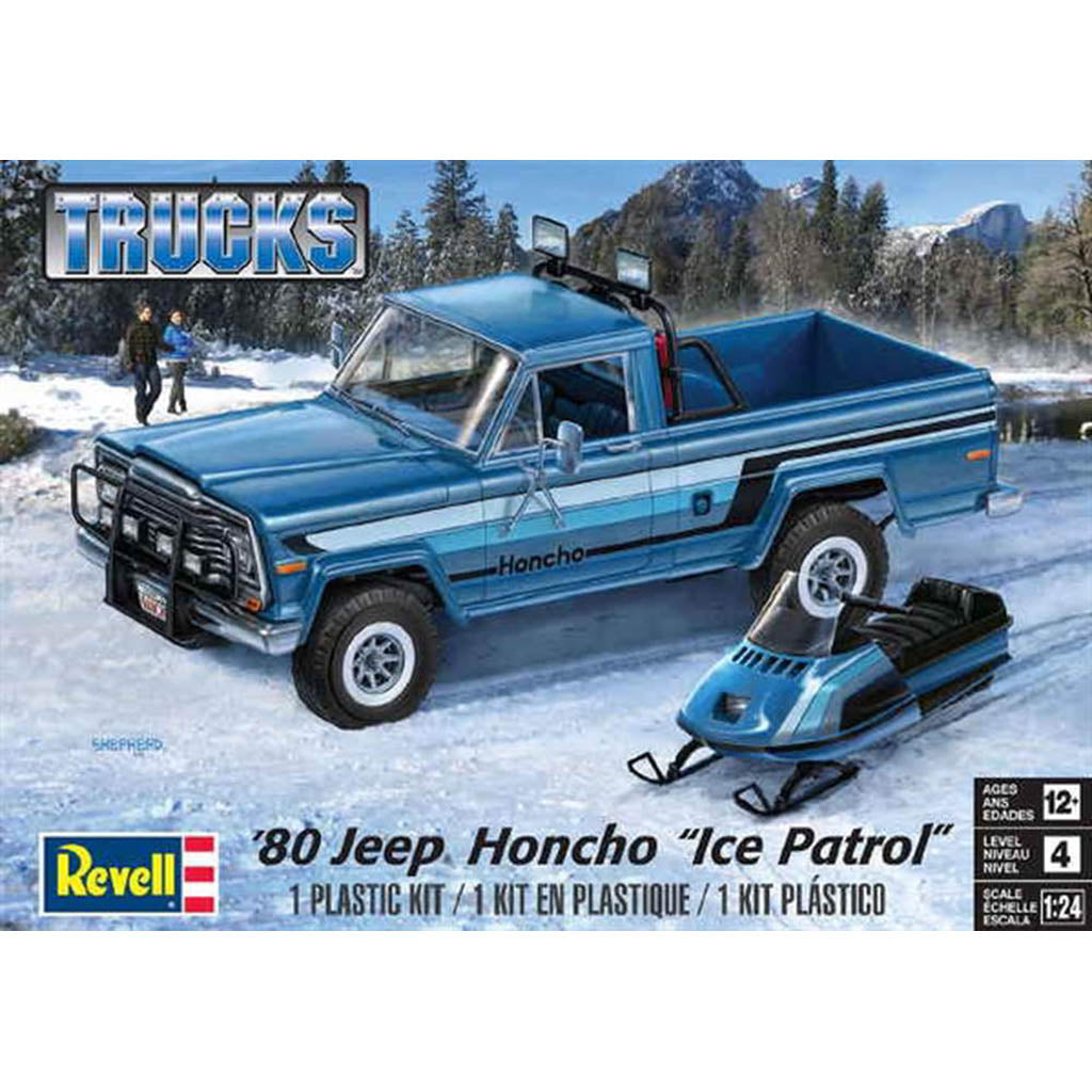 1980 Jeep Honcho Pickup "Ice Patrol" w/Bobsled & Accessories