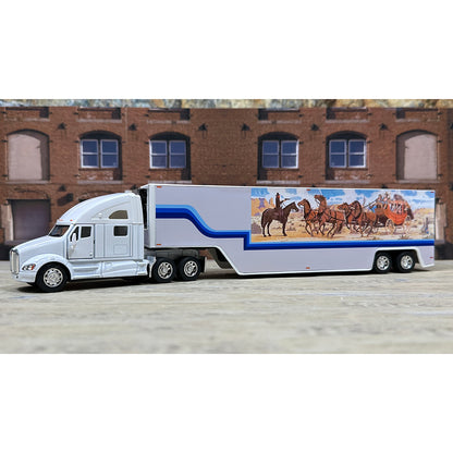 Kenworth T700 w/Moving Van Trailer Tribute to the Bandit and Snowman's Truck from "Smokey and the Bandit II" (1980)