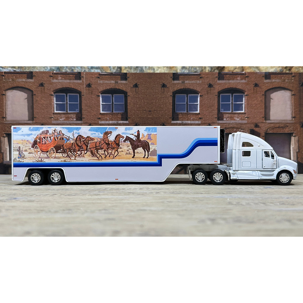 Kenworth T700 w/Moving Van Trailer Tribute to the Bandit and Snowman's Truck from "Smokey and the Bandit II" (1980)
