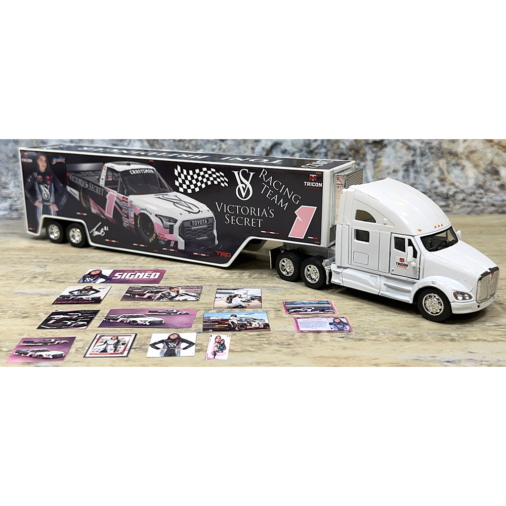 Kenworth T700 w/Racing Van Trailer "Toni Breidinger Victoria's Secret Nascar Truck Series Hauler - Version 1"