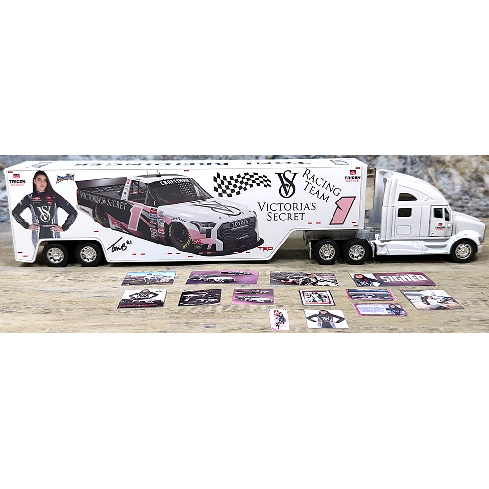 Kenworth T700 w/Racing Van Trailer "Toni Breidinger Victoria's Secret Nascar Truck Series Hauler - Version 2"