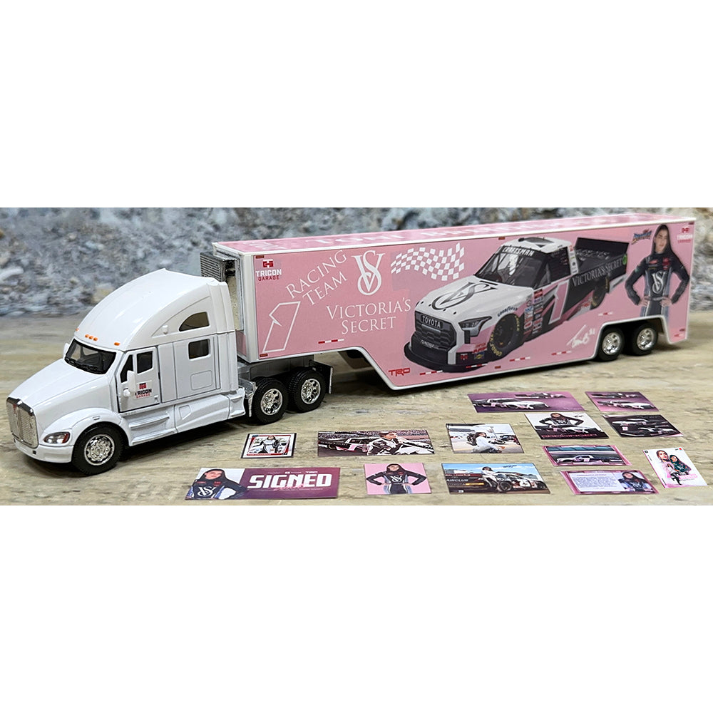 Kenworth T700 w/Racing Van Trailer "Toni Breidinger Victoria's Secret Nascar Truck Series Hauler - Version 3"