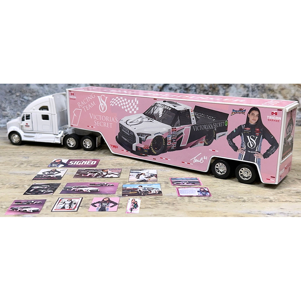 Kenworth T700 w/Racing Van Trailer "Toni Breidinger Victoria's Secret Nascar Truck Series Hauler - Version 3"