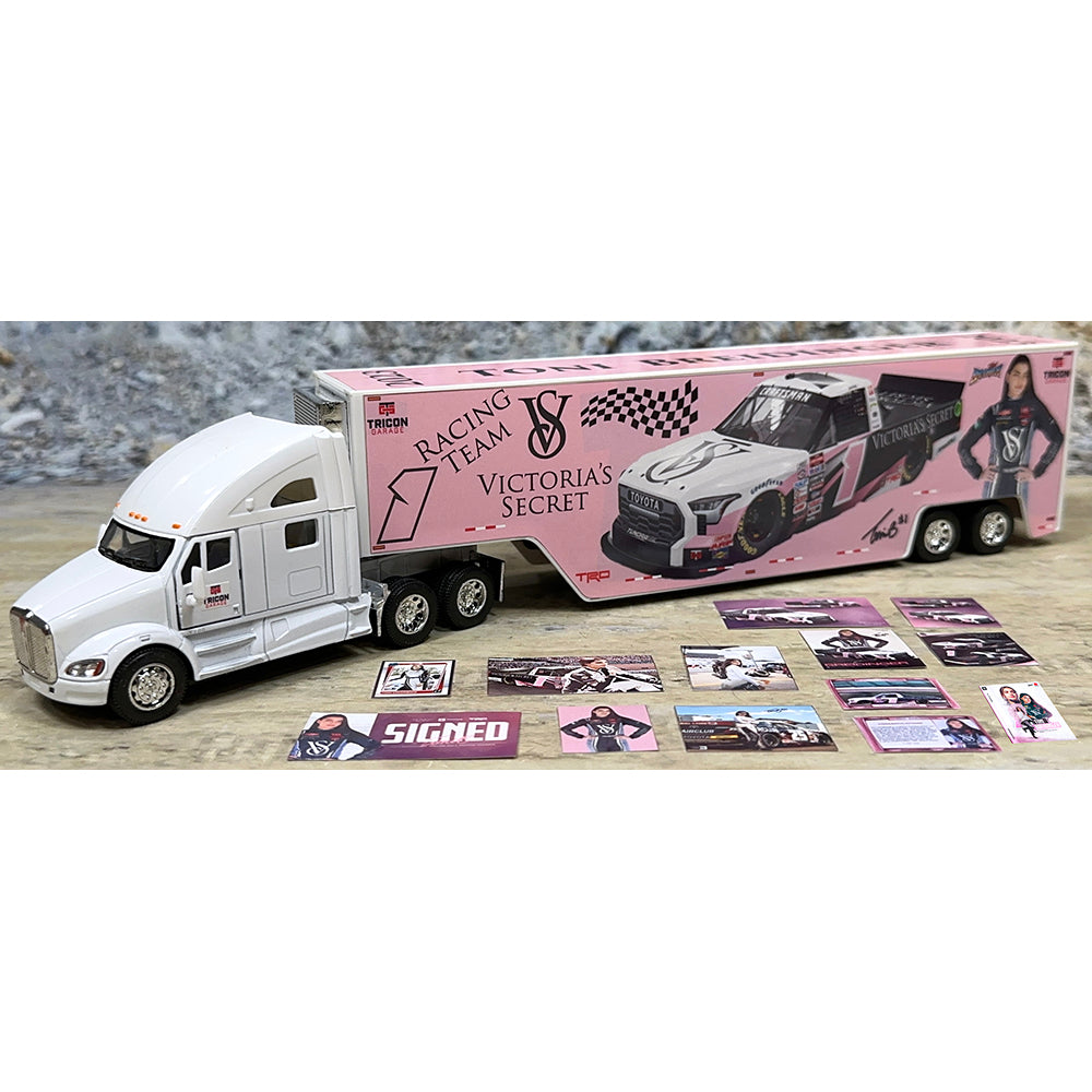 Kenworth T700 w/Racing Van Trailer "Toni Breidinger Victoria's Secret Nascar Truck Series Hauler - Version 4"