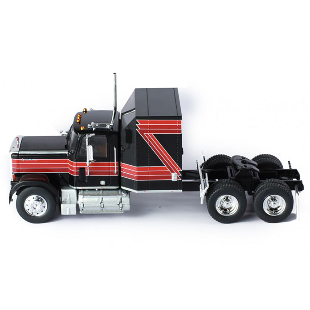 1980 GMC General Tractor (Black w/Red & Orange Stripes)