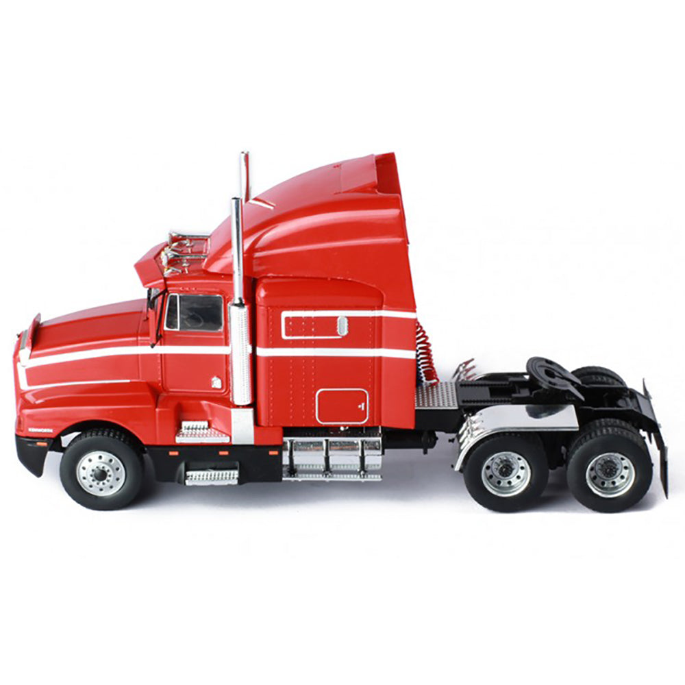 1984 Kenworth T600 Tractor (Red w/White Stripes)