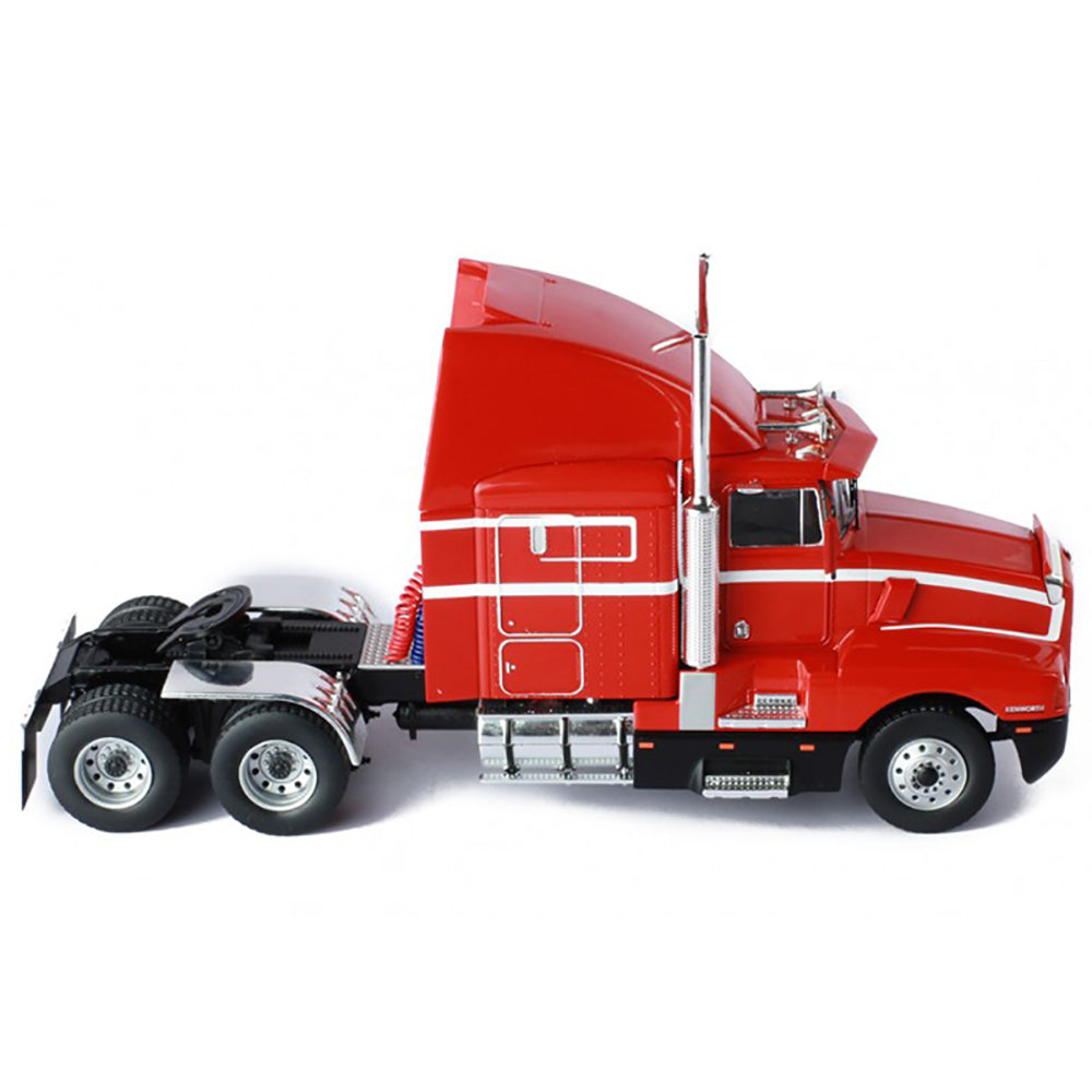 1984 Kenworth T600 Tractor (Red w/White Stripes)
