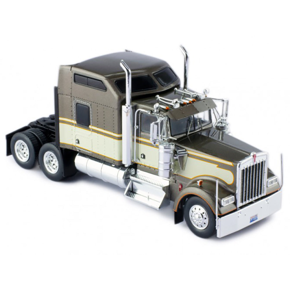 1990 Kenworth W900 Tractor (Gray Metallic/Beige)