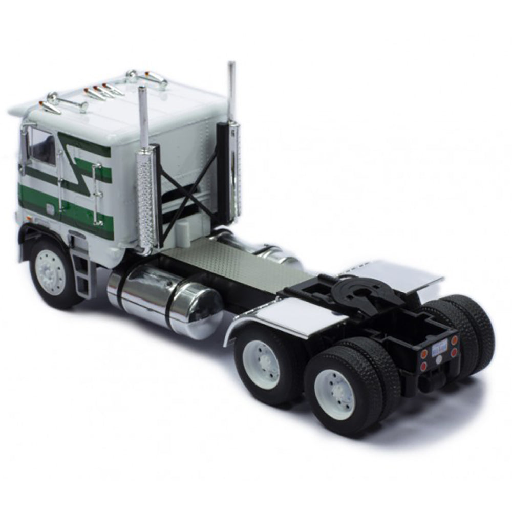 1993 Freightliner FLA COE Tractor (White w/Green & Black Stripes)