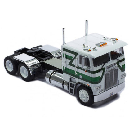 1993 Freightliner FLA COE Tractor (White w/Green & Black Stripes)