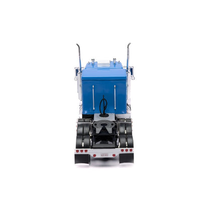 Blue toy Marmon truck on a white background