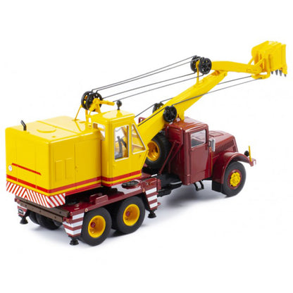 1958 Tatra 111 D030 A Truck with Backhoe Shovel (Red/Yellow)