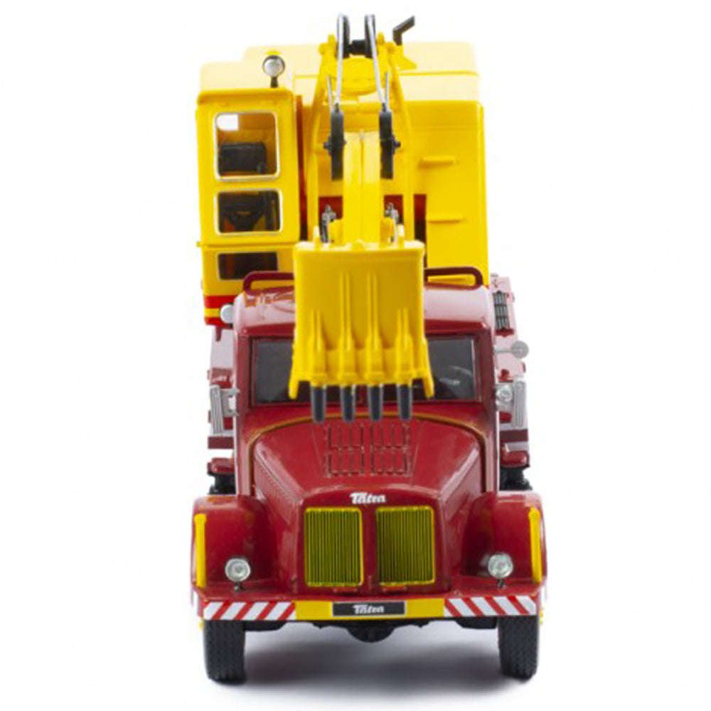 1958 Tatra 111 D030 A Truck with Backhoe Shovel (Red/Yellow)