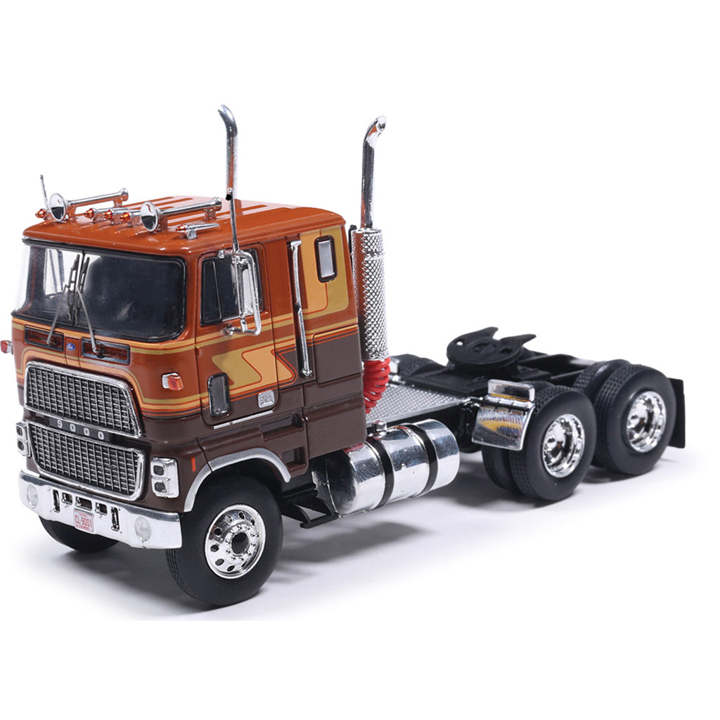 Model truck with a detailed front and side view on a white background