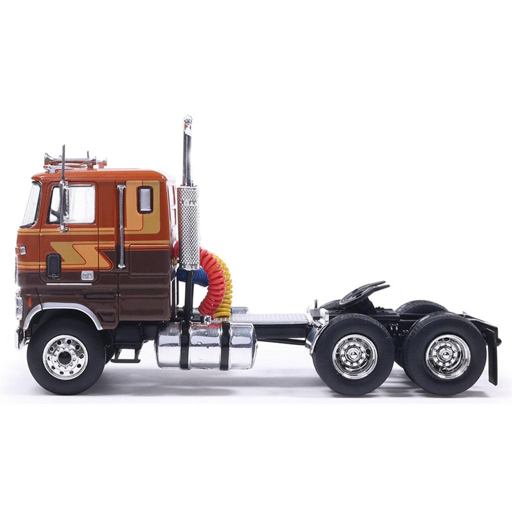 Model truck on a white background