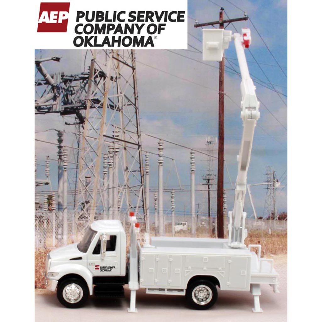 International Bucket Truck "AEP - American Electric Power - Public Service Company of Oklahoma"