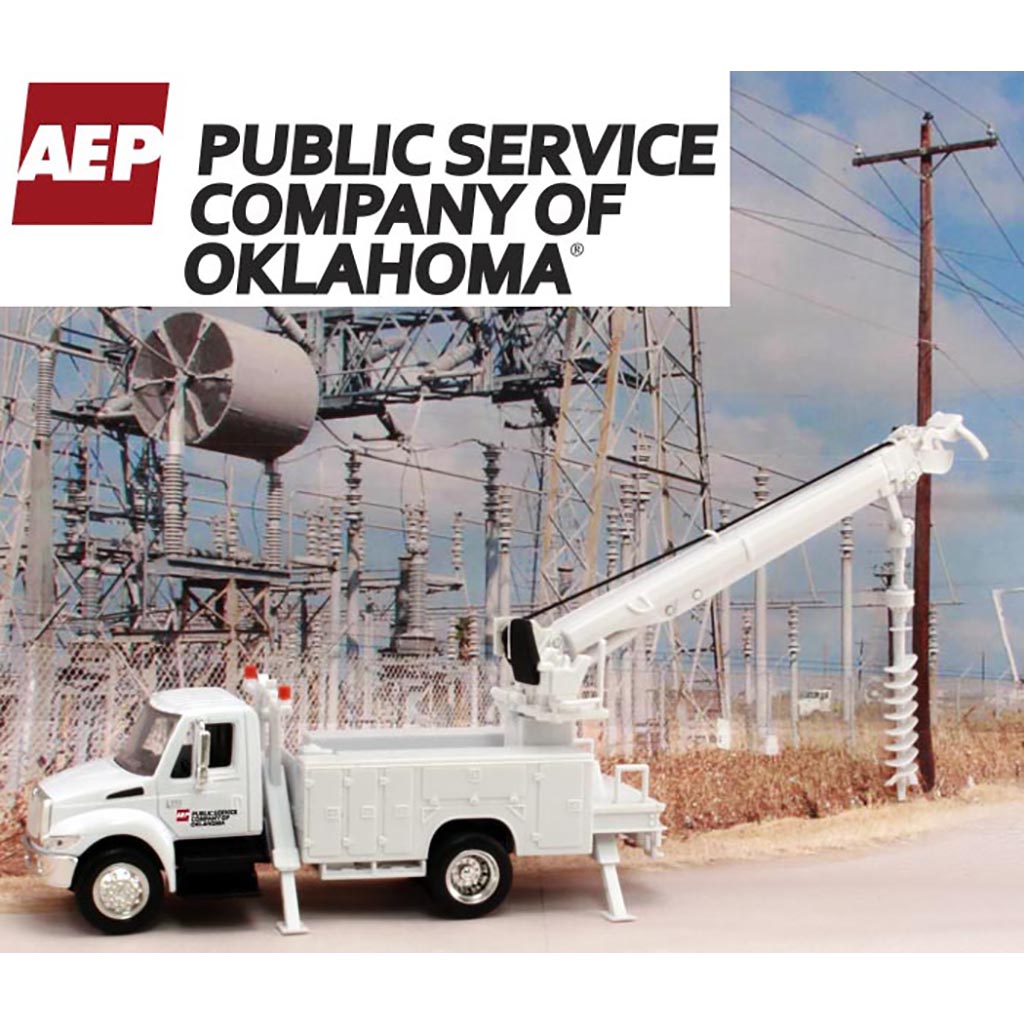 International Auger Truck "AEP - American Electric Power - Public Service Company of Oklahoma"