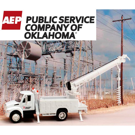 International Auger Truck "AEP - American Electric Power - Public Service Company of Oklahoma"