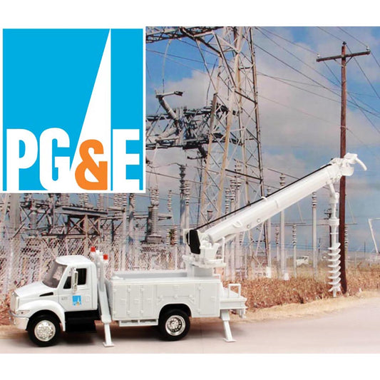International Auger Truck "PG&E - Pacific Gas & Electric"