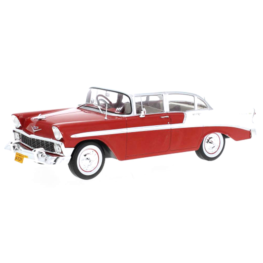 1956 Chevrolet Bel Air 4-Door Sedan (Red/White)