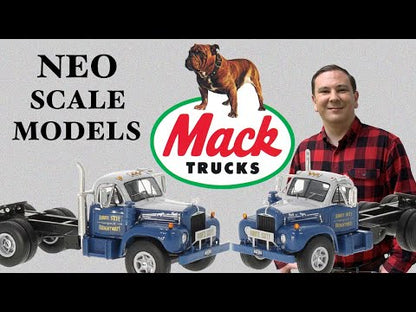 1957 Mack B-61ST Day-Cab Conventional Tractor "Route Sixty Freightways" (Blue/Gray)