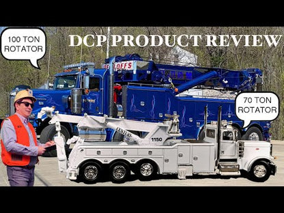 Peterbilt 389 Miller Century 1150 Rotator Tri-Axle Wrecker/Tow Truck (White/Red)