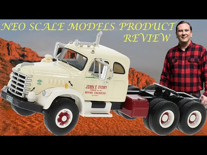 1955 Diamond T 921B w/Integral Sleeper "John F. Ivory Moving Engineers" (White)