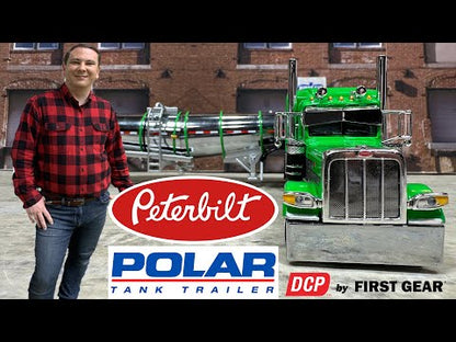 Peterbilt 389 w/Polar Deep Drop Chemical Tanker Trailer (Green/Silver/Black)