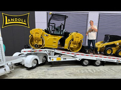 Peterbilt 389 w/Landoll 440B-50CA Traveling Axle Trailer (White)
