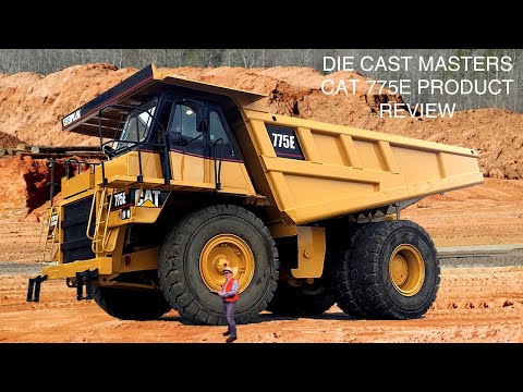 YouTube Thumbnail on a video about the Caterpillar 775E Off-Road Haul Truck