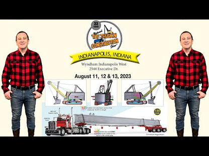 Peterbilt 389 Day Cab Tri-Axle w/ERMC 4-Axle Hydra-Steer Trailer & Bridge Beam Section Load "LeFebvre & Sons"