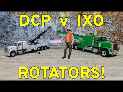 1980 Peterbilt 359 Rotator Tri-Axle Wrecker/Tow Truck (Green) "Raja Co. East LA Towing and Wrecking"