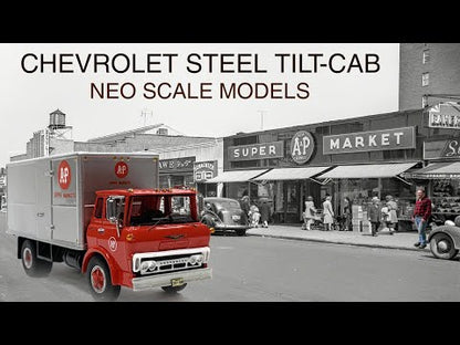 1960 Chevy 80 Steel Tilt Cab COE Box Truck "A&P Super Market" (Red/Gray)
