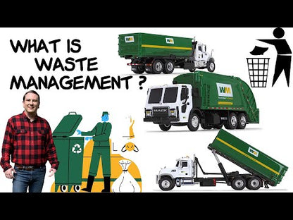Mack Granite Roll-Off Truck with Tub-Style Container WM (White/Green)