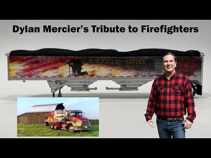 Mack Pinnacle w/45' Wilson Pacesetter Grain Trailer "Mercier Transport - Our Fallen Heroes"