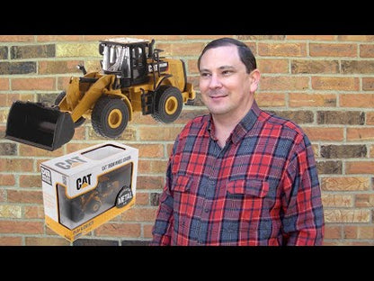 Caterpillar 950M Wheel Loader with Log Fork & Bucket Attachments