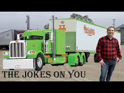 Peterbilt 389 w/53' Utility Dry Van Trailer "Hallahan Transport" (Green/White)